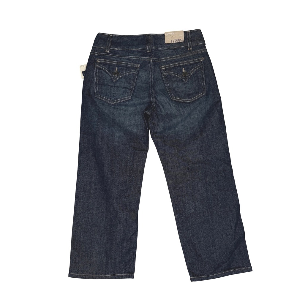 Gap Curvy Flare Jeans Dark Wash Indigo Low Rise Denim 1/25.5 - Picture 3 of 7